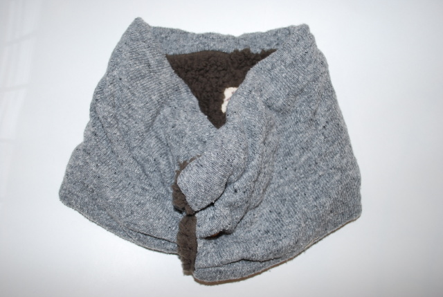 【60%OFF】BNT　前開きスヌード（グレー）