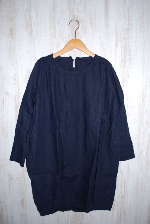 【70%OFF】7th GATE  リネンタックワンピース（ネイビー） #PACIFIC PARK STORE_7th GATE