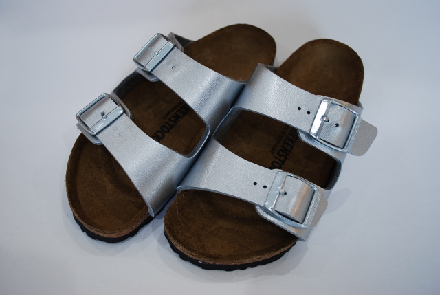 【40%OFF】BIRKENSTOCK ARIZONA（アリゾナ） ビルコフロー/SILVER（18.5センチ）
