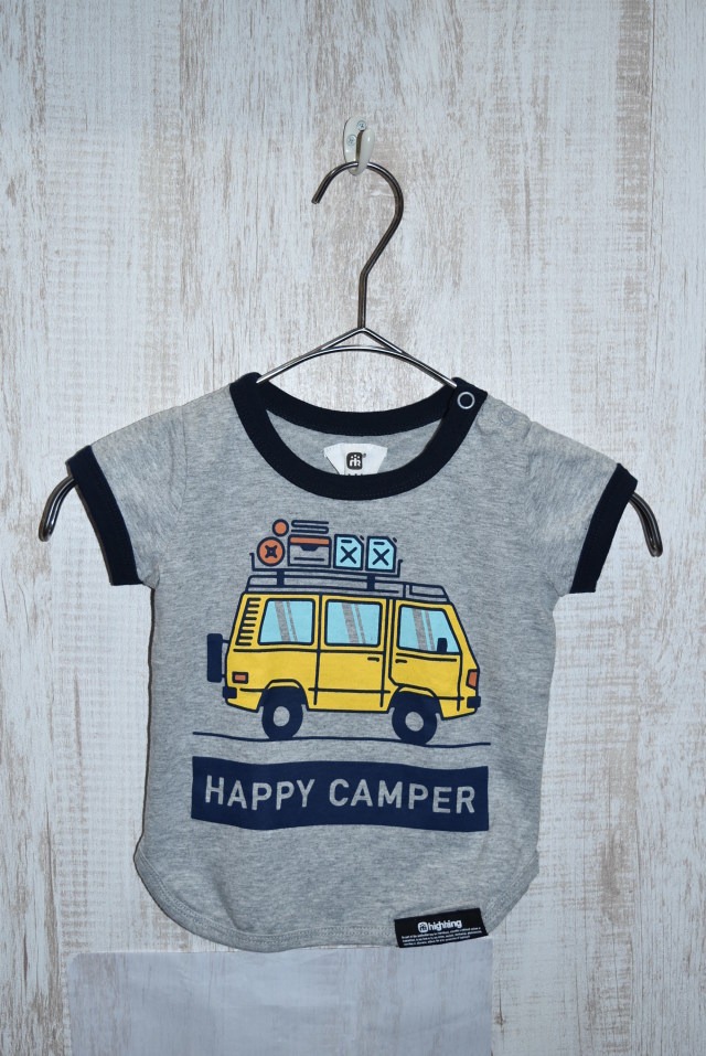 【70％OFF】highking　happy camper short sleeve  グレー（100センチ）