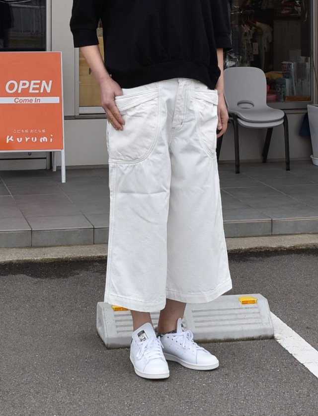 【60%OFF】DEEP BLUE　ホワイトガーデニングキュロット（ホワイト）