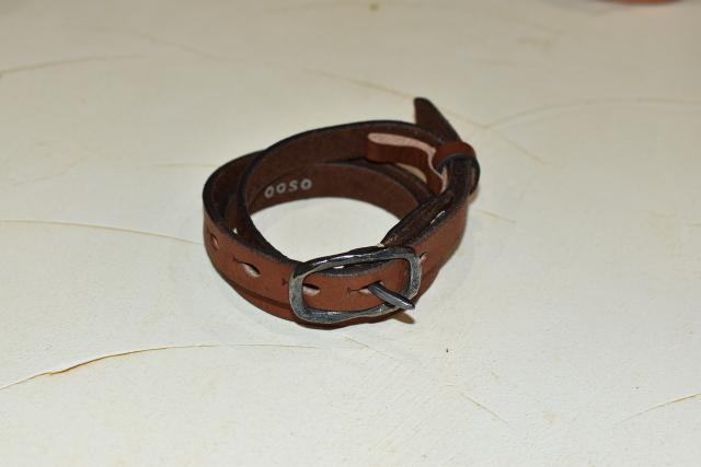 【40%OFF】ooso  カラーベルト20mm（ブラウン）