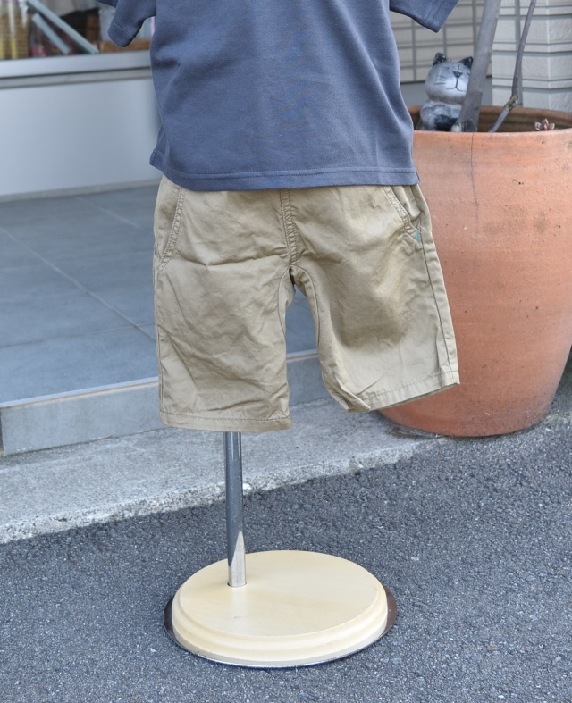 【70%OFF】Mein Heim　5分丈デプスパンツ　ベージュ（120センチ）