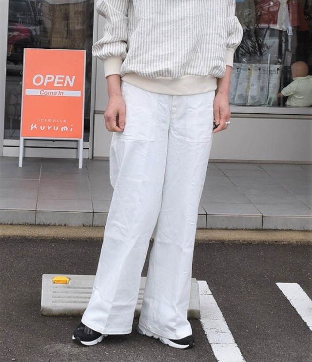 【60%OFF】chloro sister 11ozデニムストレートパンツ（ホワイト） #chloro sister_toujours ensemble