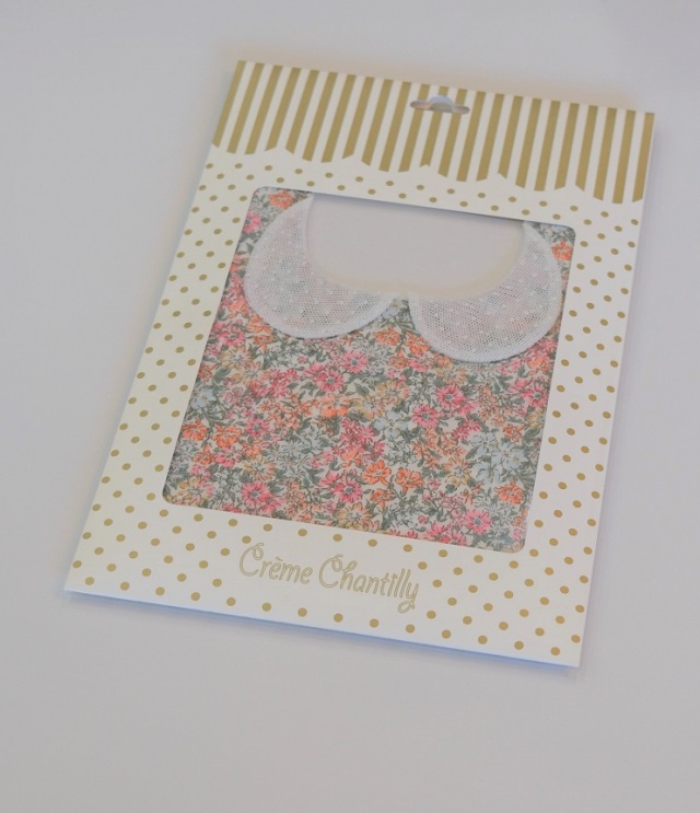 【40%OFF】Creme Chantilly  花柄チュール衿スタイ #WHIP CREAM_Creme Chantilly