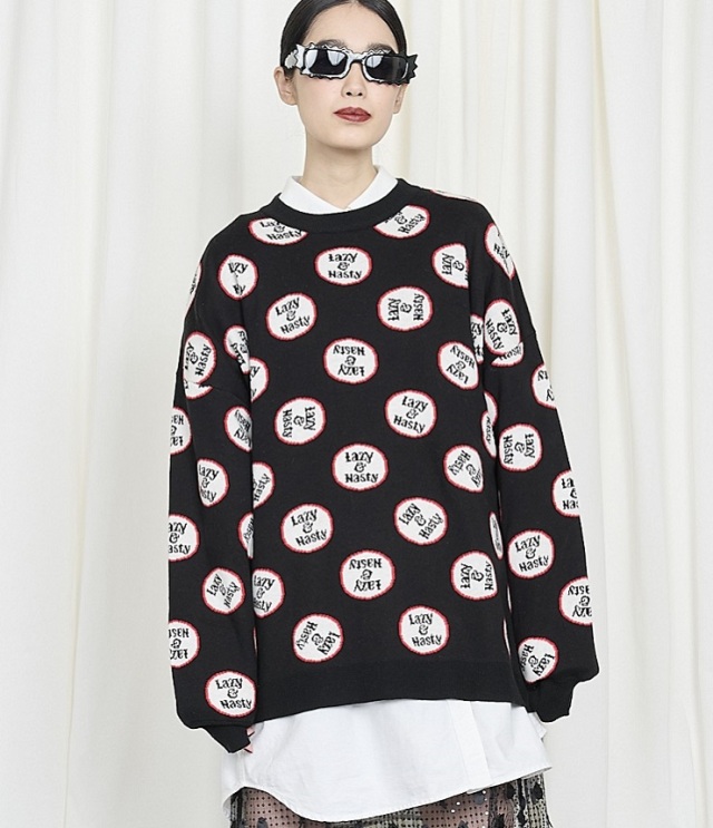 THOMAS MAGPIE　レイジーニット（ブラック）