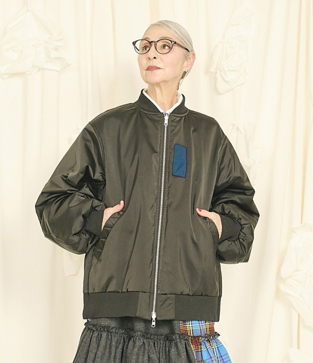 THOMAS MAGPIE　 Nishitetsu ×「君の好きな花」コラボ MA-1（ブラック）  2254505