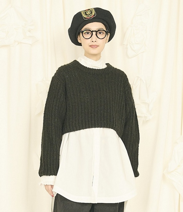 THOMAS MAGPIE ショートニット（ブラック）