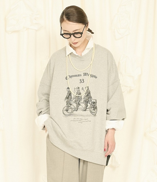 THOMAS MAGPIE　Big Sweat ビッグ スウェット 33（グレー）  2254876