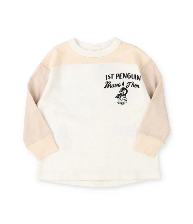 DENIM DUNGAREE　天竺 PENNIE TEE　ホワイト （105～135センチ）　22580403