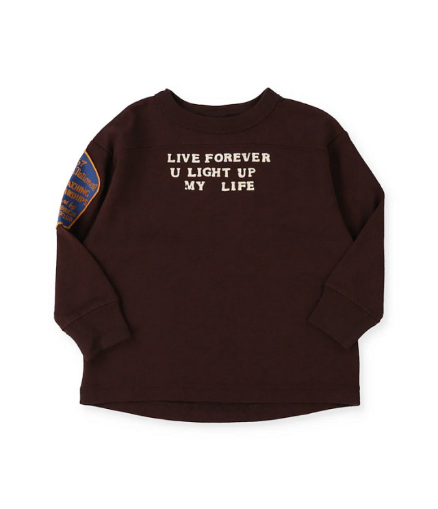 DENIM DUNGAREE 　天竺 ラクガキ TEE　ブラック   22580406