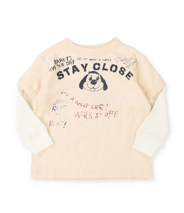 DENIM DUNGAREE　天竺 STAY CLOSE TEE　生成　22580410