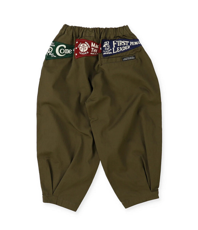 【30%OFF】DENIM DUNGAREE 　チノ バルーン パンツ　カーキ（115、135センチ）   22580613