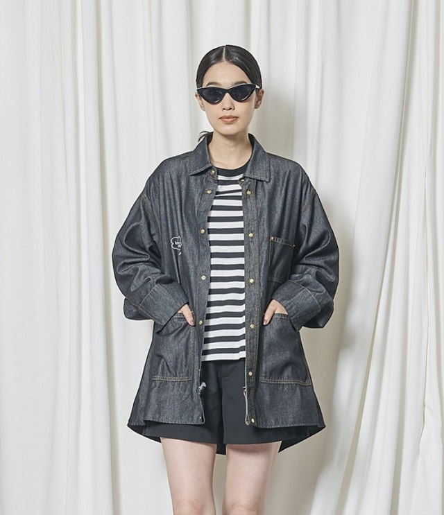 THOMAS MAGPIE　 ライトデニム ジャケット（ブラック） 2261101