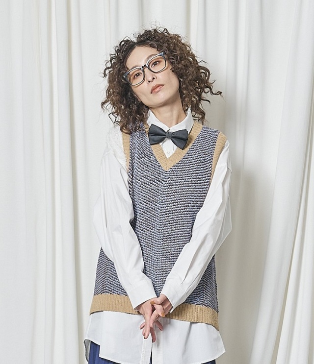 THOMAS MAGPIE　サマーニットベスト（ベージュ） 2261702