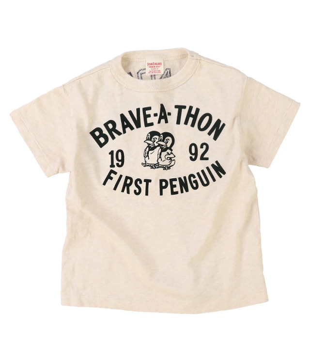 DENIM DUNGAREE　天竺 FIRST PENNIE TEE　オフホワイト（105～125センチ）  22620400