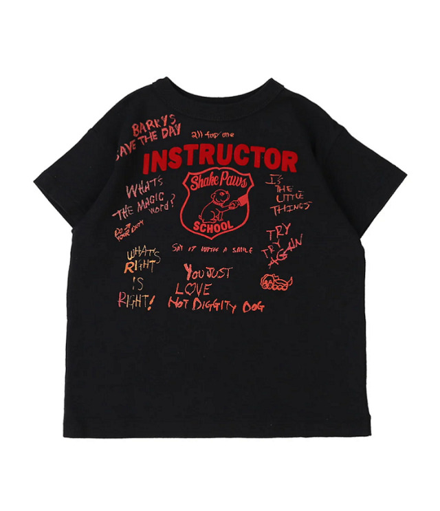 DENIM DUNGAREE　天竺 INSTRUCTOR TEE　ブラック（105～125センチ）  22620402
