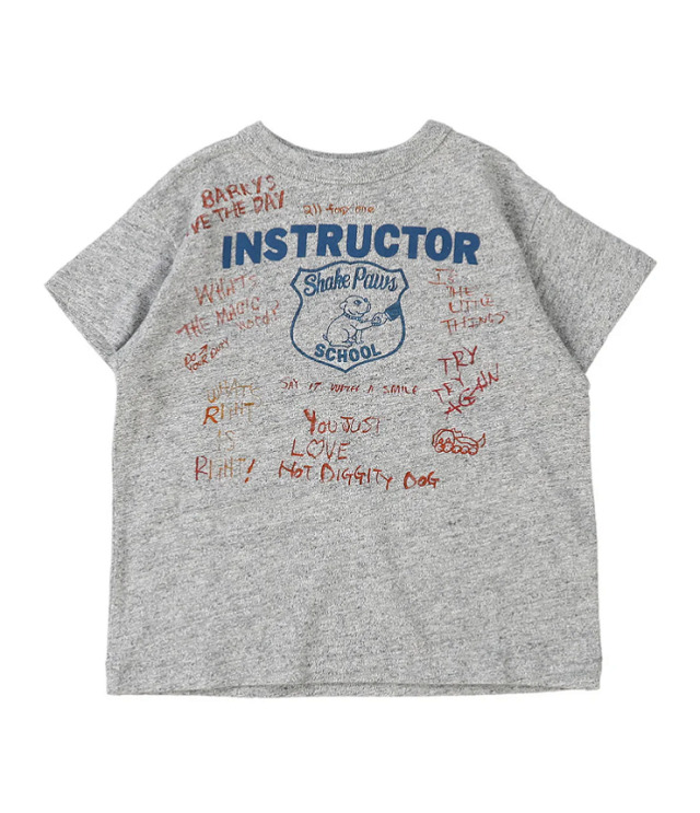 DENIM DUNGAREE　天竺 INSTRUCTOR TEE　グレー（105～125センチ）  22620402