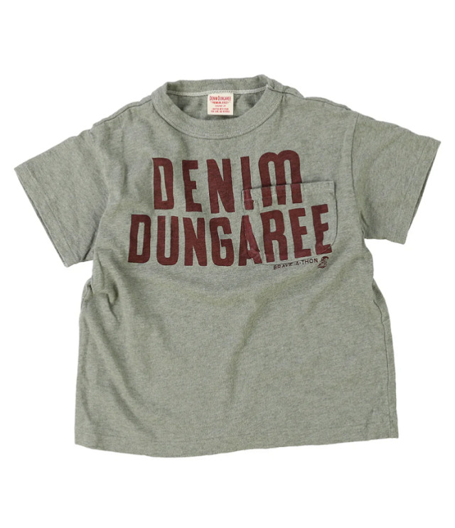 DENIM DUNGAREE　天竺 DD PENNIE  TEE　ライトグリーン （105～125センチ）  22620405