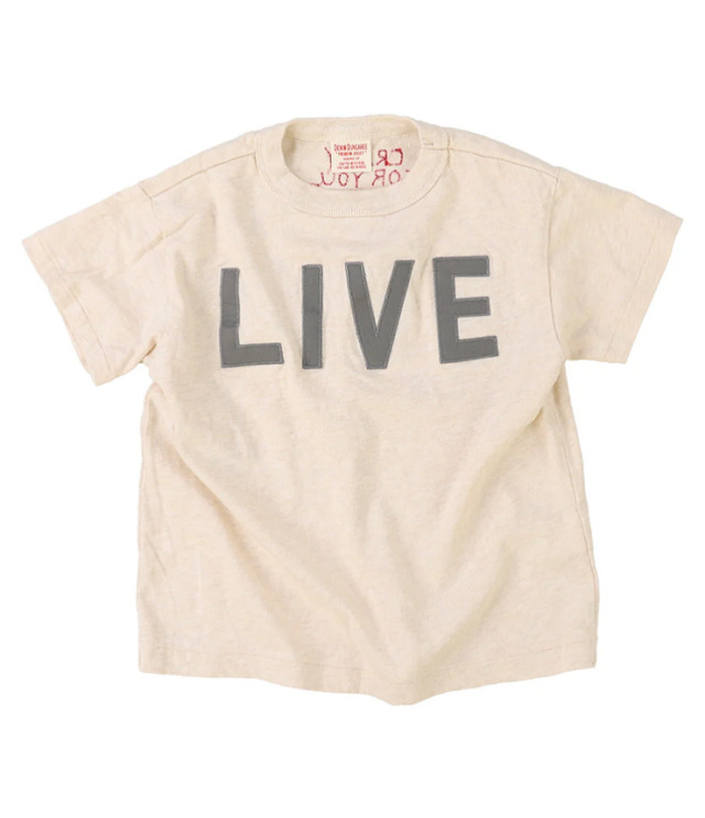 DENIM DUNGAREE　天竺 LIVE  TEE　オフホワイト （105～125センチ）  22620408