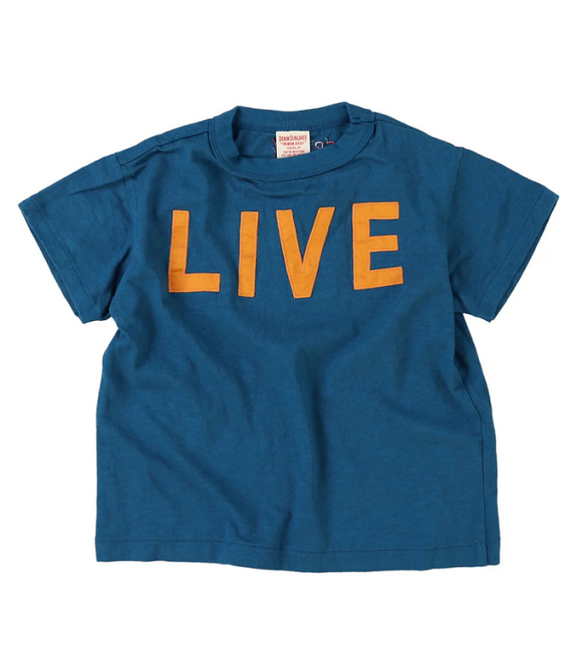 DENIM DUNGAREE　天竺 LIVE  TEE　オールドネイビー（105～135センチ）  22620408