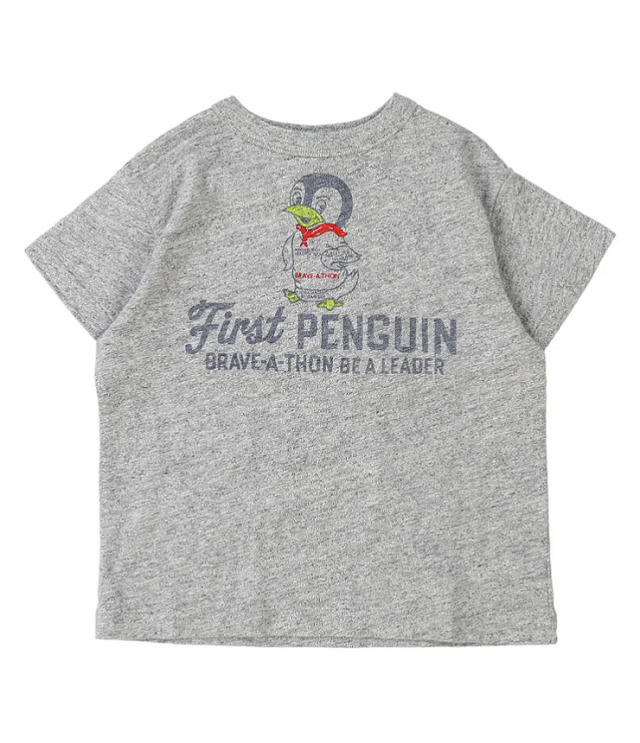 DENIM DUNGAREE　天竺 PENNIE TEE　グレー（105～125センチ）  22620429