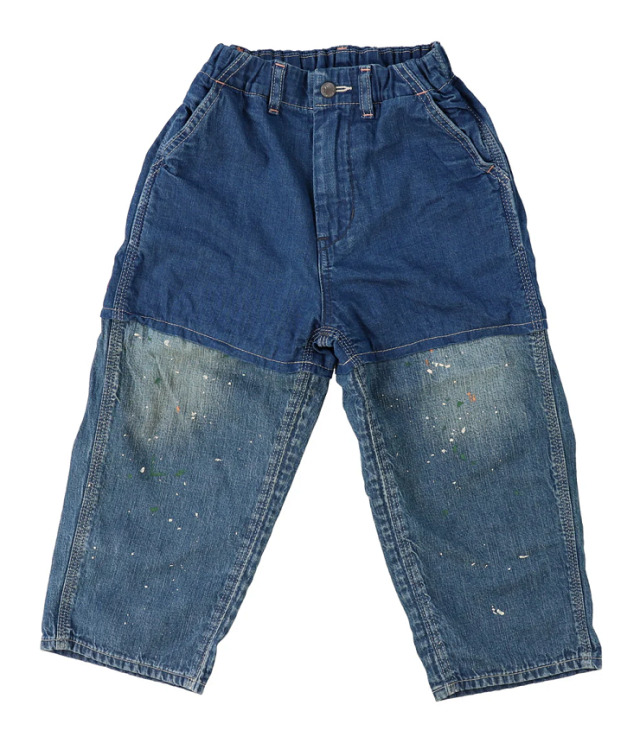 DENIM DUNGAREE デニム キリカエ パンツ ライトブルー(105~125センチ) 22620601