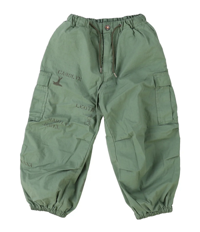 DENIM DUNGAREE　アンティークウェザー カーゴパンツ　カーキ（105～125センチ）  22620629