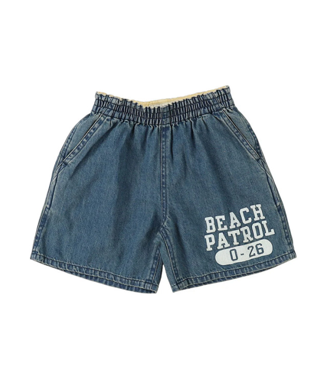 DENIM DUNGAREE　8.5OZデニム ビーチ ショートパンツ　ブルー（105～135センチ）  22620634