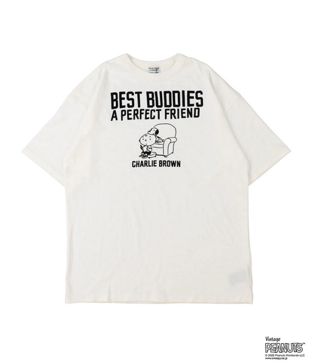 DENIM DUNGAREE　天竺 SNOOPY BUDDIES TEE　ホワイト（メンズ）  22621490