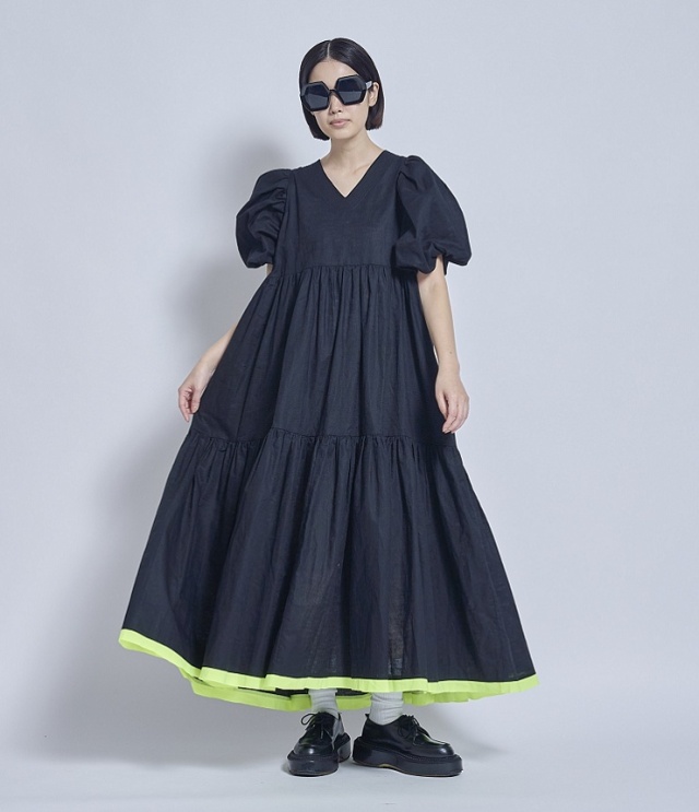 【先行予約】THOMAS MAGPIE　パフスリーブドレス  2262410