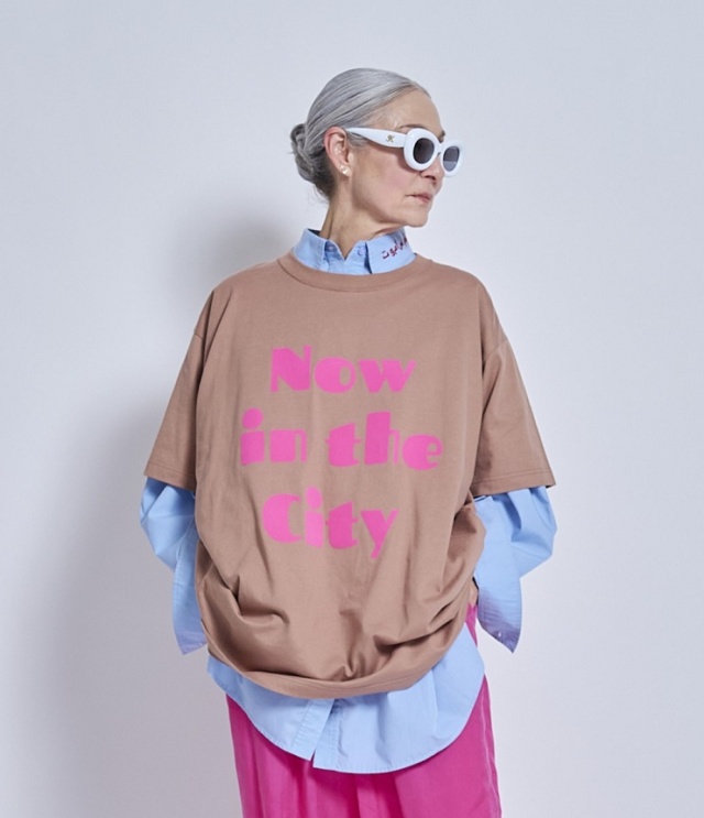 THOMAS MAGPIE　フロッキー BIG Tシャツ（ベージュ）  2262863