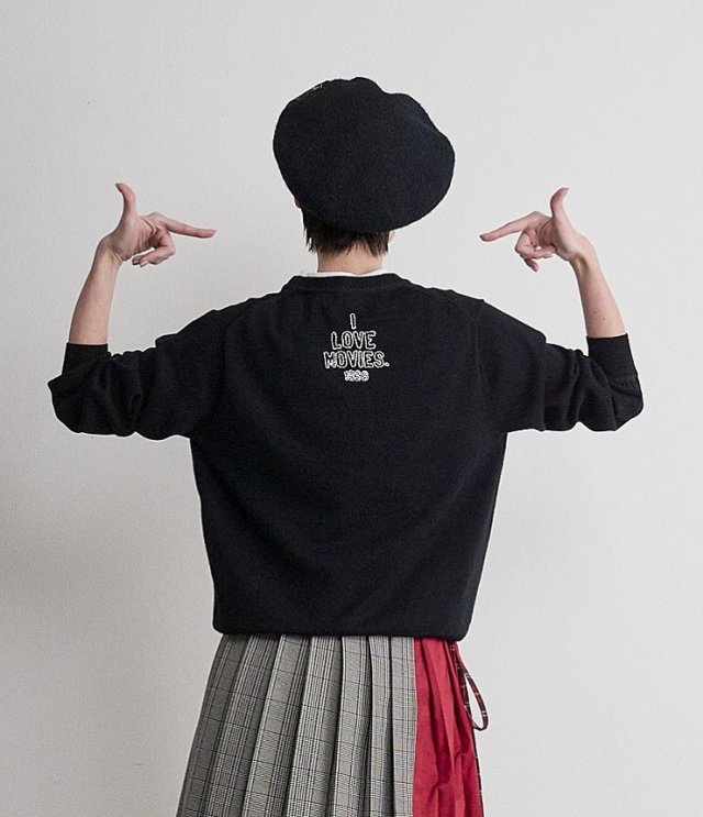 THOMAS MAGPIE　プレーンニット（ブラック）  2263710