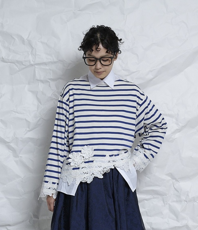 【先行予約】THOMAS MAGPIE　ボーダーフラワーT  2271802