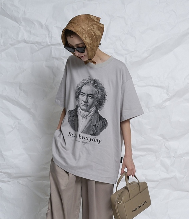 【先行予約】THOMAS MAGPIE　ビッグTシャツ ベートーヴェン  2271902