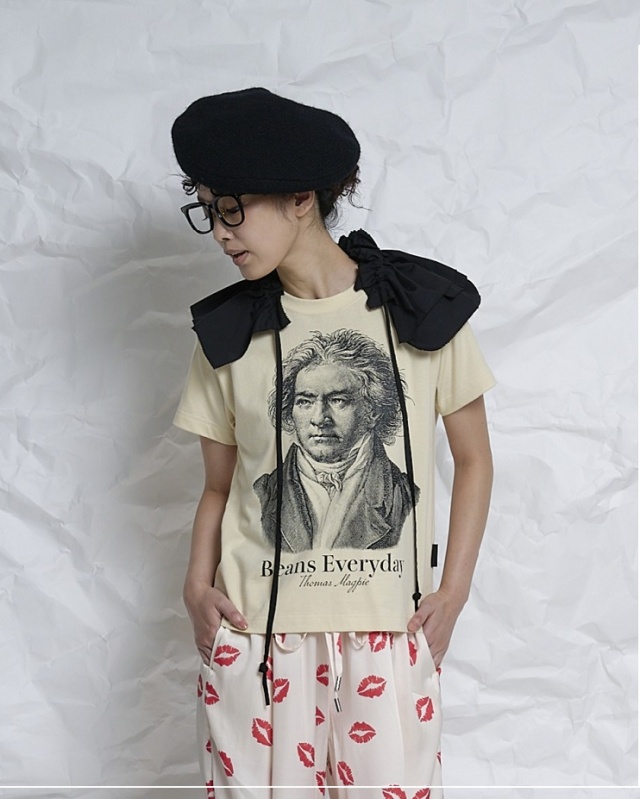 【先行予約】THOMAS MAGPIE　ミニTシャツ ベートーヴェン  2271907