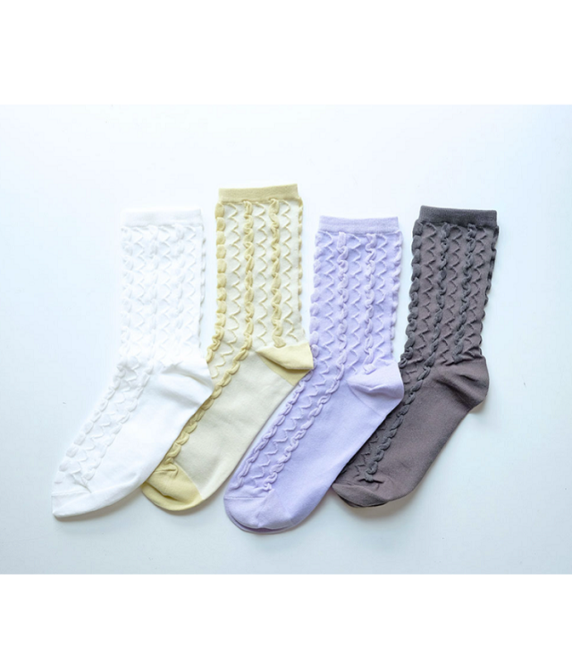 en Lille　さざなみ ショートソックス EL24102