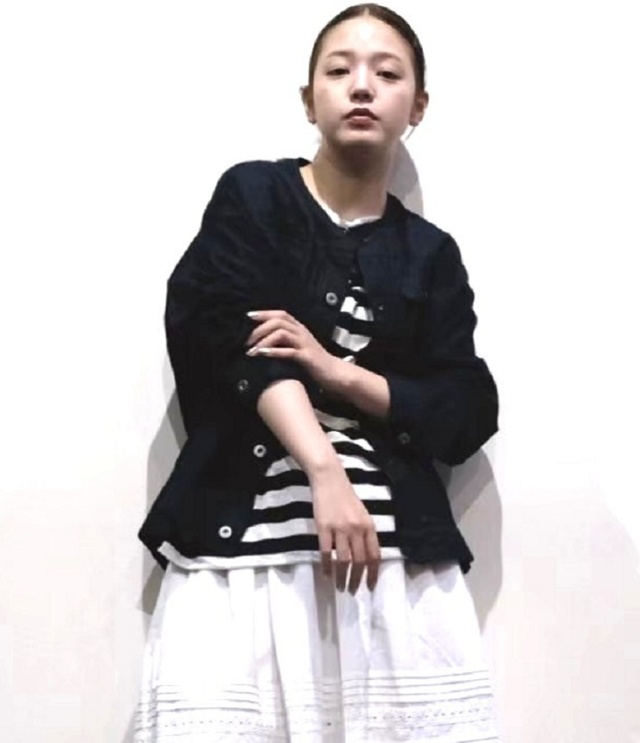 vent blanc　【定番】8ozデニム ノーカラージャケット（インディゴ）VBJ261451