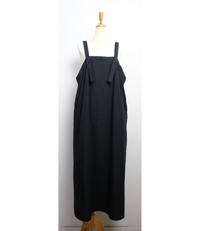 vent blanc ECOPET®45s ブロード デザイン ジャンパースカート(ブラック)VBO261502