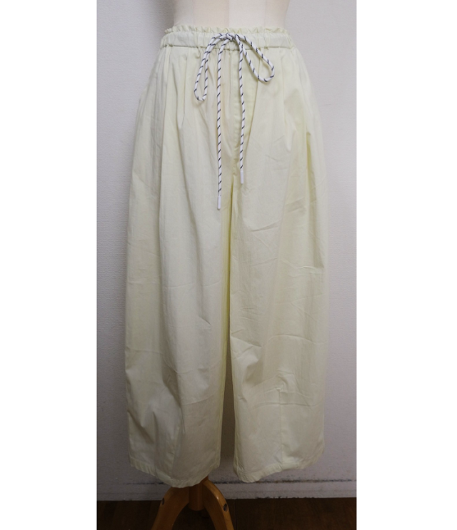 vent blanc　キャンバス タック ワイドパンツ（アイボリー）VBP261514