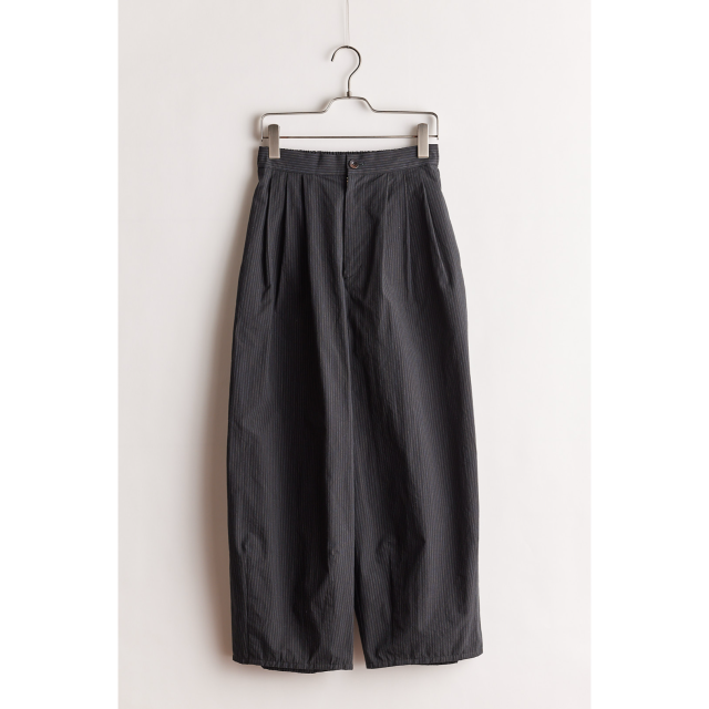STELLA CIFFON　Natural Ripple Voil stripe Pants （ブラック） ST1-26204