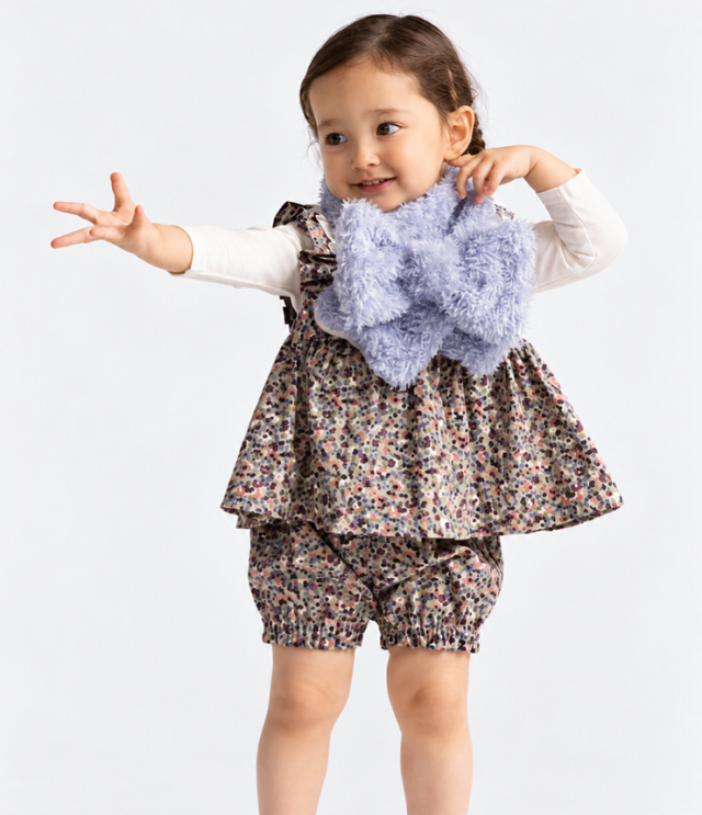 WHIP CREAM 　花柄シャツコール ベビースーツ　ベージュ（80センチ）364016 #WHIP CREAM_Creme Chantilly