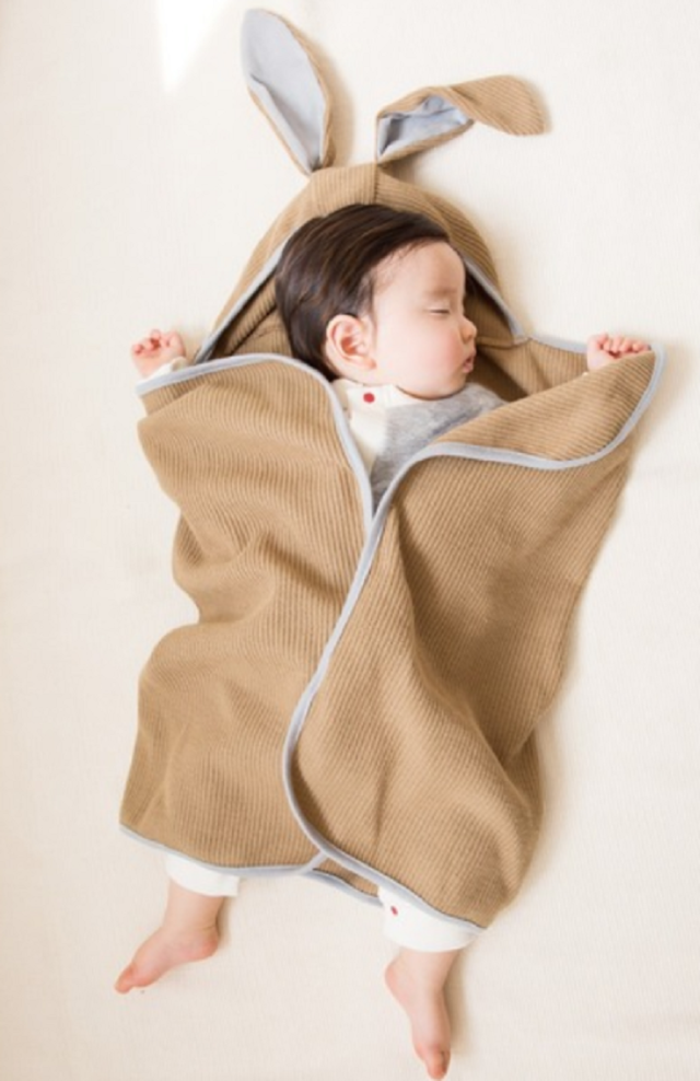 【60%OFF】392 plus m  knit bunny blanket　綿ニットブランケット（Baby）