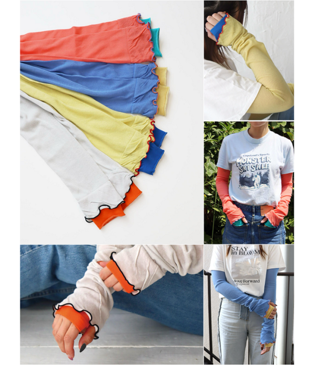 KIVISDOU　UVカット チューリップフリル  アームカバー  k60987 #KIVIS DOU_TAWARA #UV対策