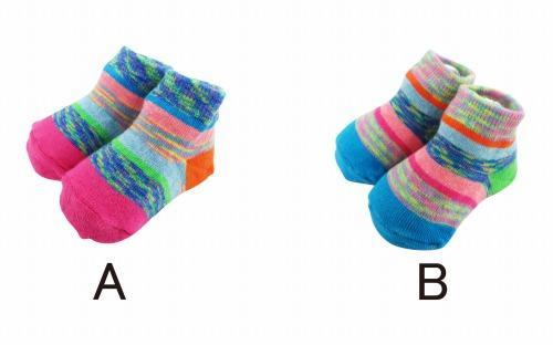 【50％OFF 】stample ミラクルボーダーベビーソックス