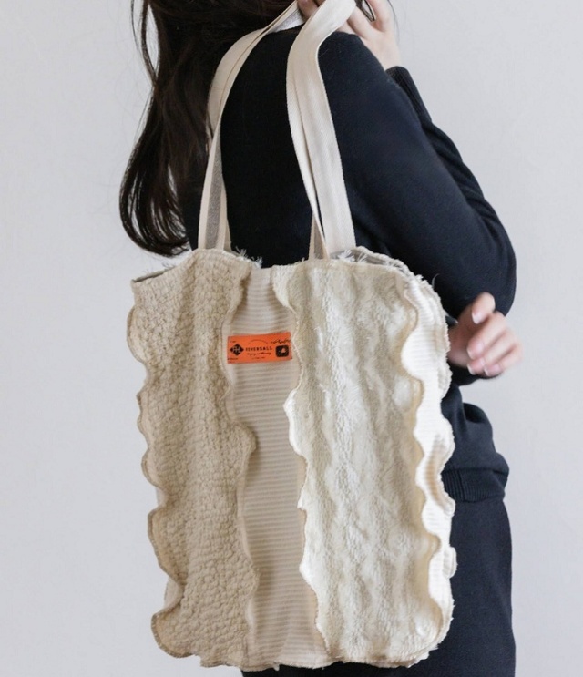 REHERSALL リブパッチトート(ホワイト) WG-1139