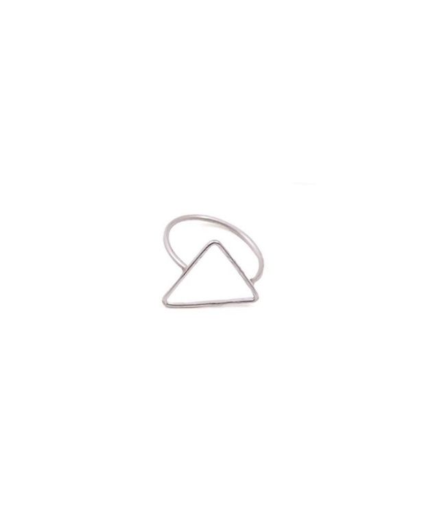 【20%OFF】maitri　Ring フラット リング 三角 図形（シルバー）
