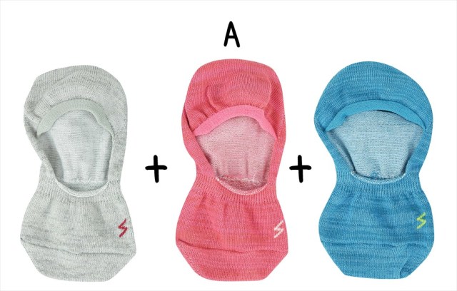 【50%OFF】stample  吸水速乾スタンダードカバーソックス３P（19～21センチ）