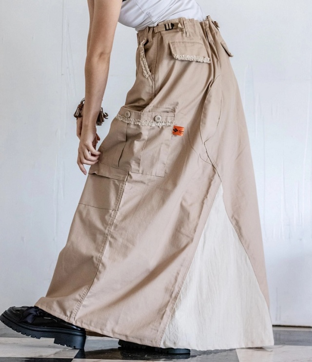 【先行予約 2027春】REHERSALL　BDU ロングスカート　AT313
