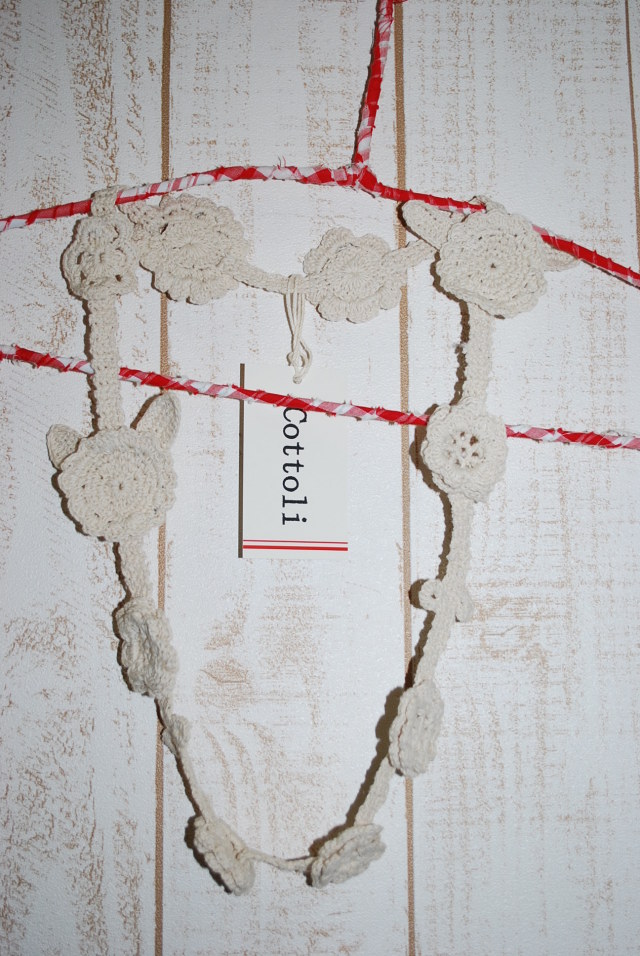 ～SALE～　cottoli　カギ針編みモチーフのネックレス